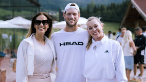 Kabarettistin Nina Hartmann, Profi Neil Oberleitner, Babsi Schett.