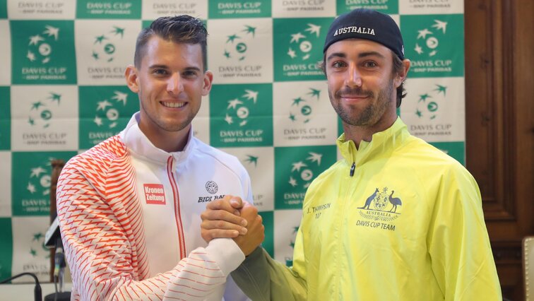 Dominic Thiem und Jordan Thompson in Graz 2018 Dominic Thiem and Jordan Thompson in Graz 2018