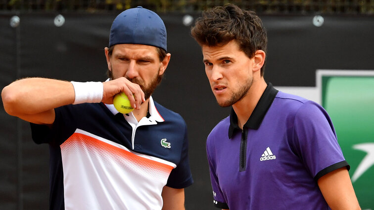 Jürgen Melzer und Dominic Thiem in Rom
