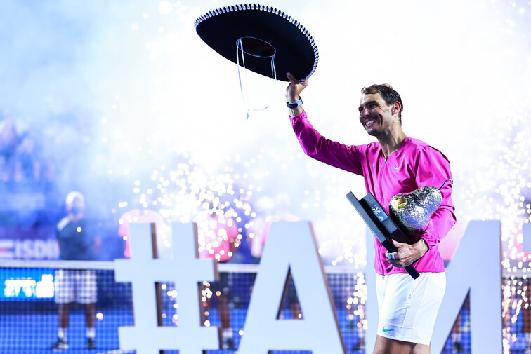 Rafael Nadal konnte in Acapulco seinen dritten Saisontitel feiern Rafael Nadal celebrated his third title of the season in Acapulco