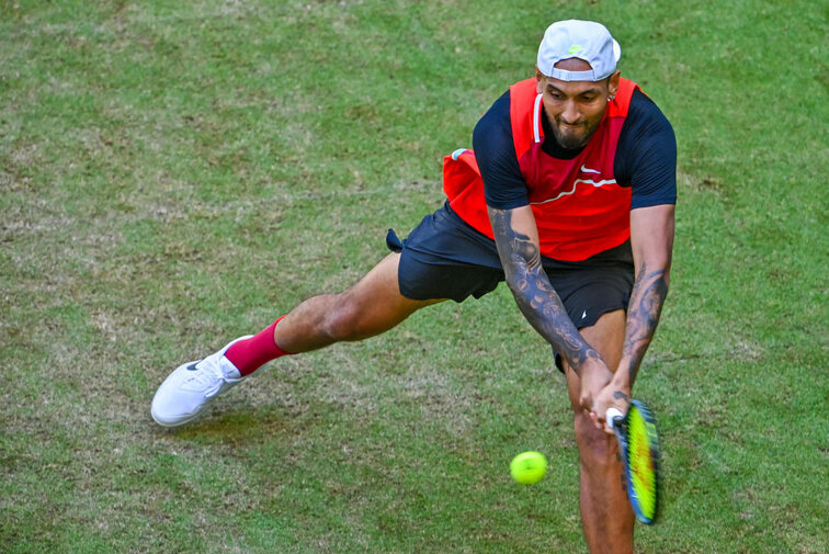 Nick Kyrgios im Halbfinale des ATP-World-Tour-500-Turniers in HalleWestfalen