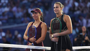 Jessica Pegula und Aryna Sabalenka trafen im Halbfinale der US Open aufeinander.