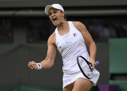 Ash Barty steht in Wimbledon im Halbfinale Ash Barty steht in Wimbledon im Halbfinale