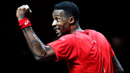 Zehn Siege in Folge: Gael Monfils darf weiter jubeln Zehn Siege in Folge: Gael Monfils darf weiter jubeln