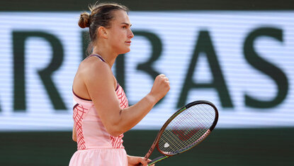 Aryna Sabalenka war gegen Sloane Stephens voll gefordert. Aryna Sabalenka war gegen Sloane Stephens voll gefordert.