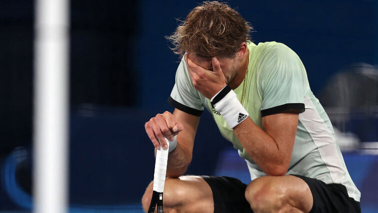 Alexander Zverev after his entry into the Tokyo final