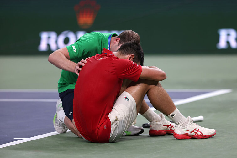 Novak Djokovic war nur eines der Opfer der Hitzebelastung in Shanghai