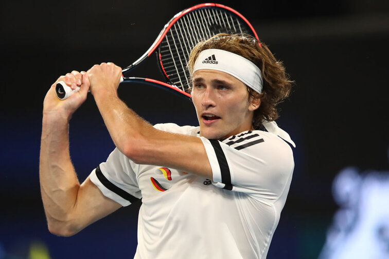 Alexander Zverev at the ATP Cup in Brisbane