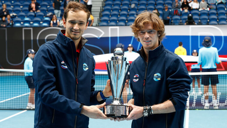 Daniil Medvedev und Andrey Rublev - unbesiegt in Melbourne