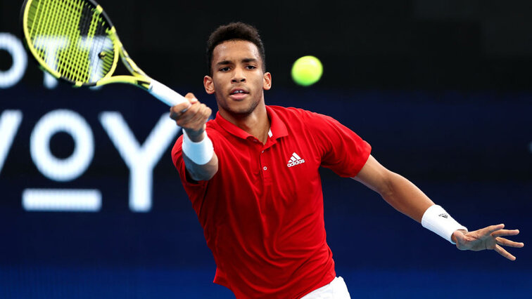 Félix Auger-Aliassime meets Roberto Bautista Agut