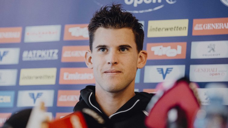 Dominic Thiem, currently at home in Austria