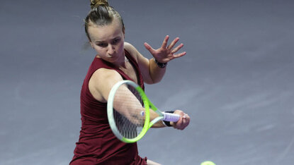 Barbora Krejcikova am Dienstag in Riad Barbora Krejcikova am Dienstag in Riad