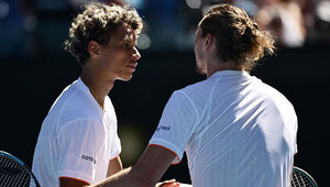 Gabriel Diallo und Alexander Zverev bei den Australian Open 2026