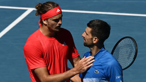 In Australien konnte Novak Djokovic gegen Alexander Zverev nur einen Satz anbieten