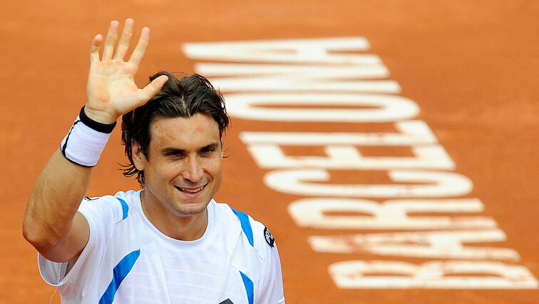 David Ferrer noch als aktiver Spieler in Barcelona