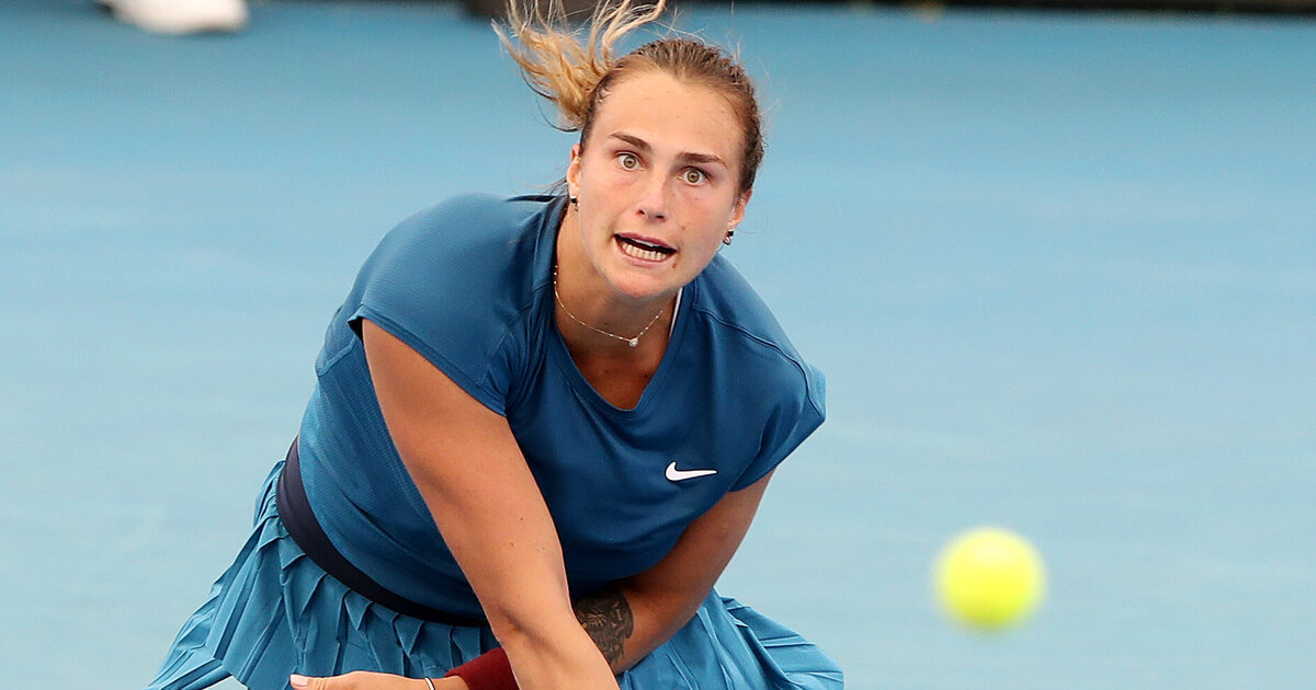 WTA Adelaide: Aryna Sabalenka suffers from Yips “- and hits 18 double  faults ·