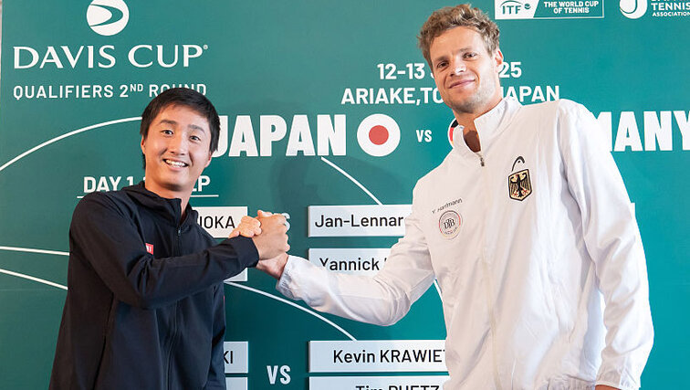 Shintaro Mochizuki und Yannick Hanfmann treffen im Davis Cup aufeinander
