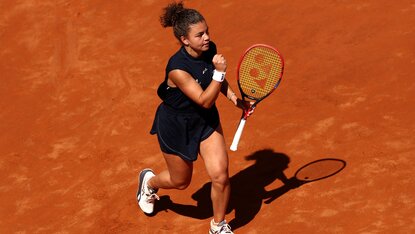 Lokalmatadorin Jasmine Paolini ist in Rom weiter