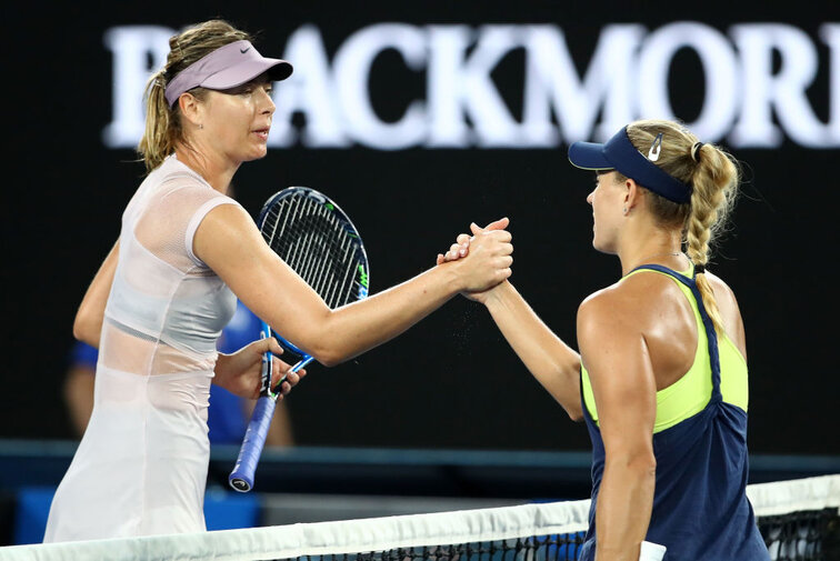 Maria Sharapova und Angelique Kerber sind bei den Hawaii Open am Strat Maria Sharapova and Angelique Kerbe