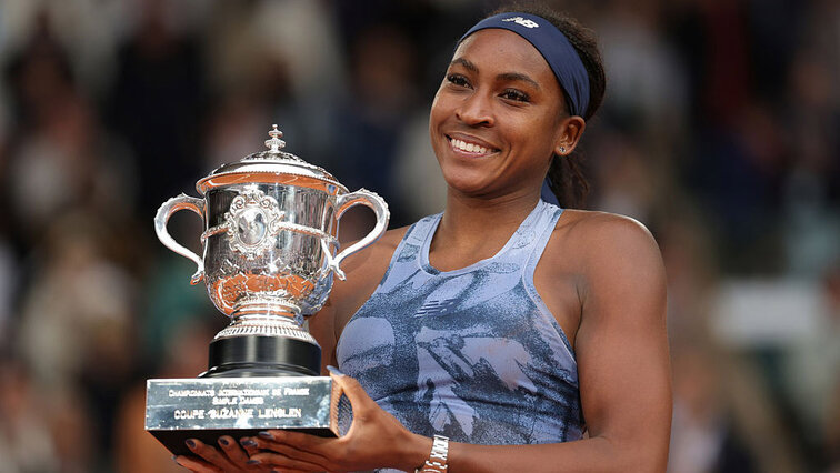 Coco Gauff mit ihrer zweiten Major-Trophäe Coco Gauff mit ihrer zweiten Major-Trophäe