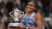 Coco Gauff mit ihrer zweiten Major-Trophäe
