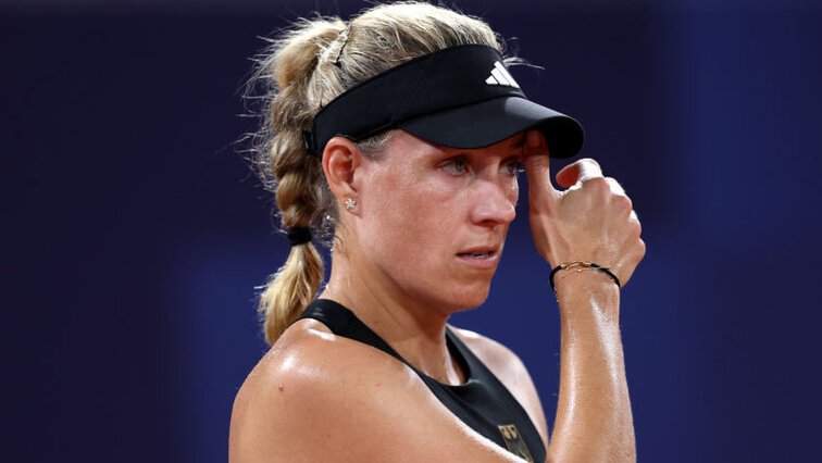 Angelique Kerber am Samstag bei den Olympischen Spielen in Paris Angelique Kerber am Samstag bei den Olympischen Spielen in Paris