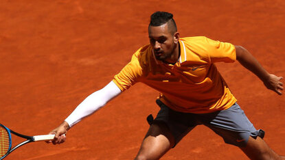 Nick Kyrgios ist in Rom gut ins Rutschen gekommen