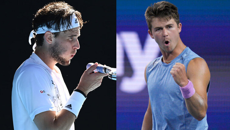 Dominic Thiem trifft erstmals auf J.J. Wolf Dominic Thiem trifft erstmals auf J.J. Wolf