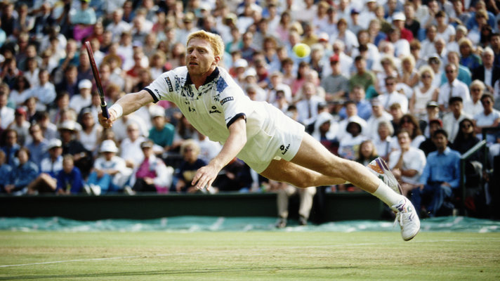 Boris Becker holte drei Titel in Wimbledon