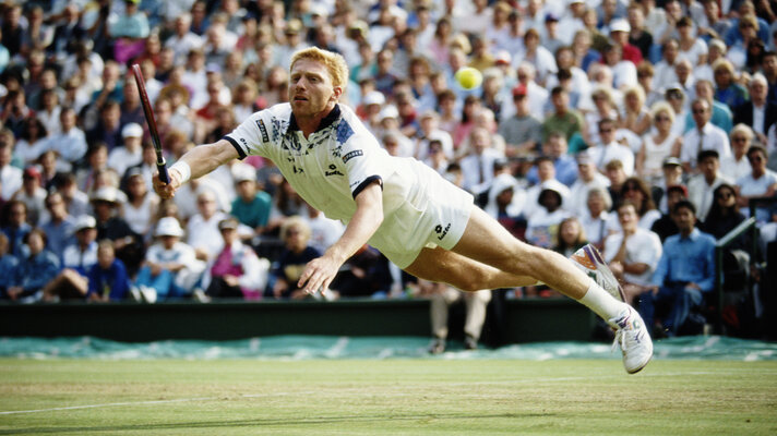 Boris Becker won three titles at Wimbledon