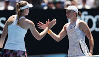 Bei den Australian Open 2023 hatte Elena Rybakina mit Iga Swiatek keine Probleme