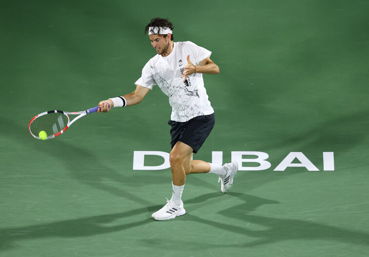 Dominic Thiem bekam es zum Auftakt in Dubai mit Lloyd Harris zu tun
