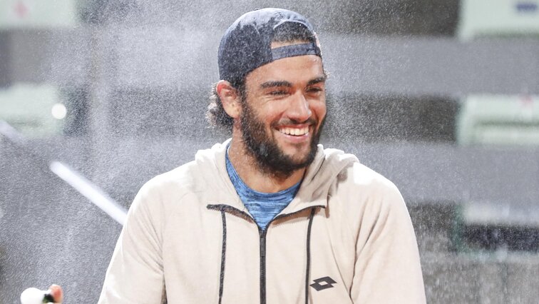 Matteo Berrettini hatte auch in Nizza Grund zu feiern Matteo Berrettini also had reason to celebrate in Nice