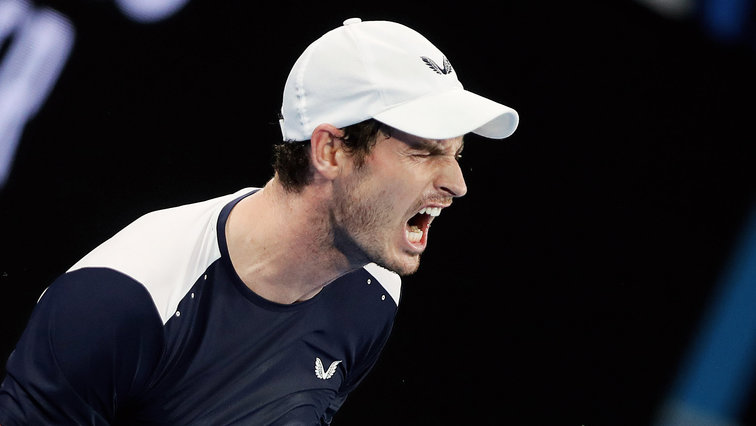 Andy Murray also shows emotions on the console