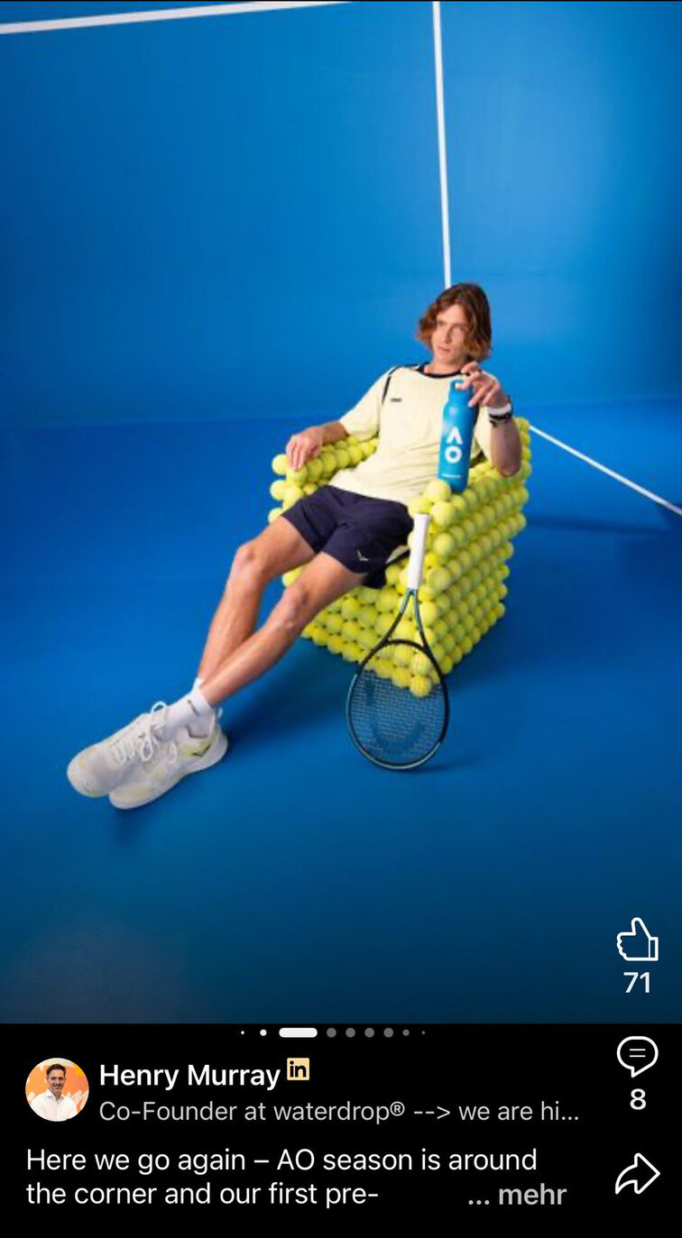 Henry Murray, Co-Founder von waterdrop, hat seine bevorzugte Flasche schon mal ausgesucht Henry Murray, Co-Founder von waterdrop, hat seine bevorzugte Flasche schon mal ausgesucht