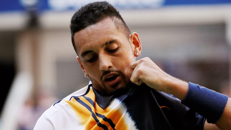 Nick Kyrgios hat seine Nerven nicht immer im Zaum Nick Kyrgios doesn't always have his nerves in check