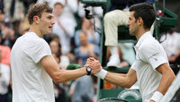 Das bislang einzige Duell gewann Djokovic vor knapp fünf Jahren in Wimbledon Das bislang einzige Duell gewann Djokovic vor knapp fünf Jahren in Wimbledon