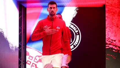 Für Novak Djokovic war das Davis-Cup-Einzel gegen Griechenland nur Formsache. Getty Images