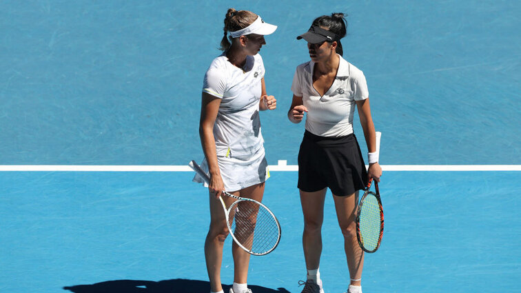 Elise Mertens (l.) und Su-Wei Hsieh (r.) wurden im Doppel-Finale ihrer Favoritinnenrolle gerecht. Elise Mertens (l.) und Su-Wei Hsieh (r.) wurden im Doppel-Finale ihrer Favoritinnenrolle gerecht.