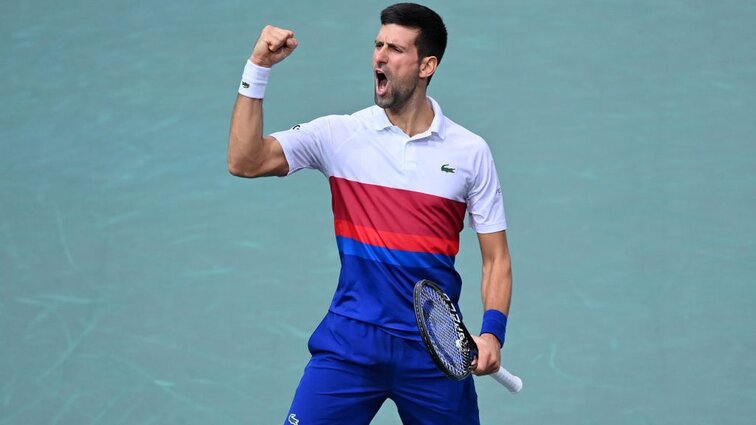 Novak Djokovic steht nach einem Sieg über Hubert Hurkacz im Endspiel des ATP-Masters-1000-Turniers in Paris-Bercy