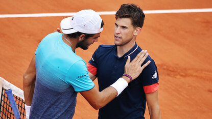 Matteo Berrettini und Dominic Thiem treffen heute in Gstaad aufeinander Matteo Berrettini und Dominic Thiem treffen heute in Gstaad aufeinander