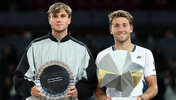 Finalist Jack Draper und Champion Casper Ruud 2025 in Madrid