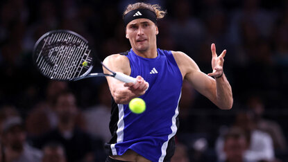 Alexander Zverev am Donnerstag in Paris-Bercy Alexander Zverev am Donnerstag in Paris-Bercy
