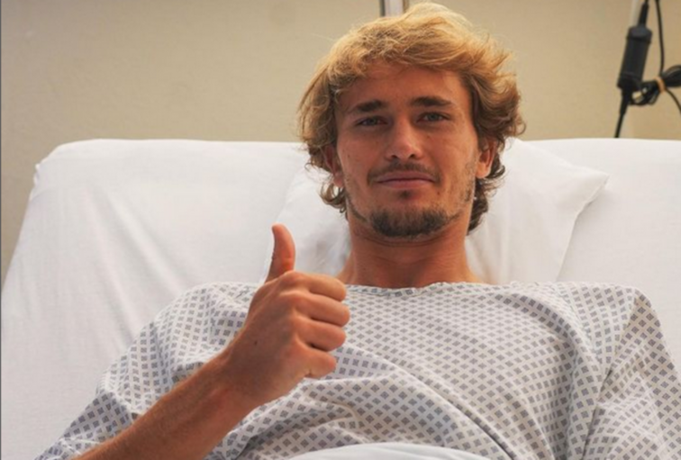 Alexander Zverev wurde bereits an seinem Sprunggelenk operiert