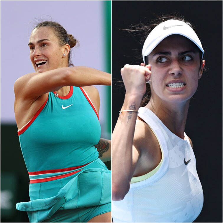 Aryna Sabalenka trifft auf Olga Danilovic Aryna Sabalenka trifft auf Olga Danilovic