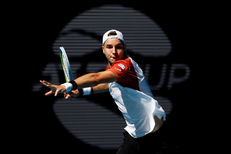 Jan-Lennard Struff at the ATP Cup in Melbourne