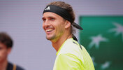 Alexander Zverev hatte am Dienstag in Paris gut lachen