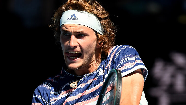 Alexander Zverev am Mittwoch in Melbourne