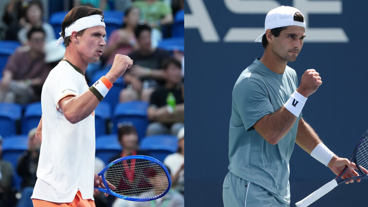 Daniel Altmaier und Marcos Giron eröffnen am Montagvormittag das Masters-Turnier in Paris. Daniel Altmaier und Marcos Giron eröffnen am Montagvormittag das Masters-Turnier in Paris.