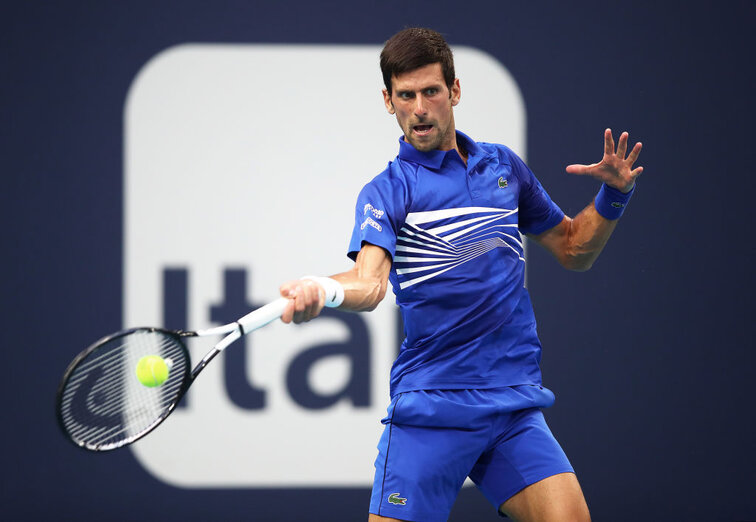 Novak Djokovic at the ATP Masters 1000 tournament in Miami